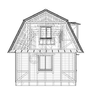 房子素描  3 的矢量渲染住宅结构房屋插图住房建筑师艺术商业建造设计师背景图片