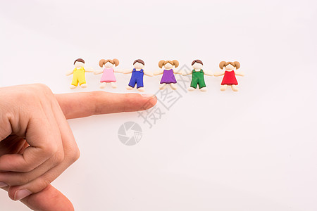 手靠近图玩具模型白色手指孩子们女士男性身体人体女性图片