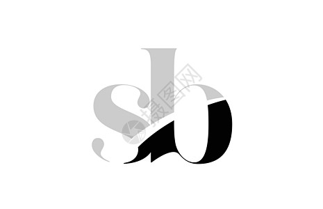 字母 sb s b b 黑白标志图标设计图片