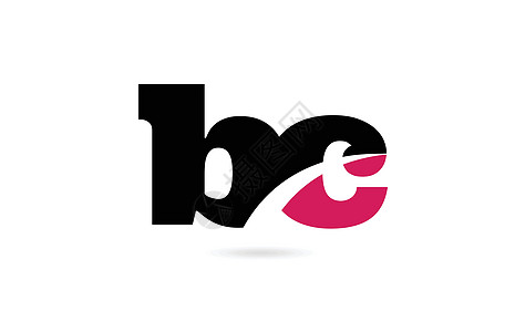 bc c 粉红和黑字母组合标志图标(desi)图片