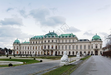 上贝尔韦德勒宫殿 维也纳观光公园博物馆风格天空雕塑王子观景台地标历史图片