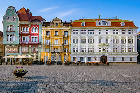 Timisoara联盟广场街道城市胜地联合住宅区观光风格建筑学艺术目的地图片