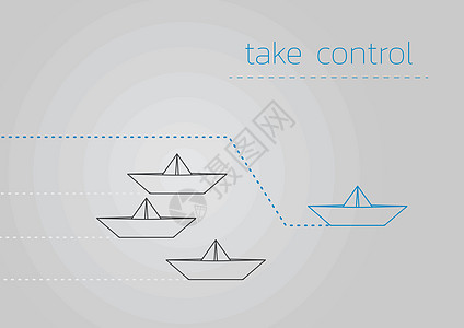使用折叠纸船控制玩具血管巡航纪律心理学生活力量生长储蓄旅行图片