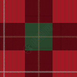 红色和绿色的柏油条格状苏格兰无缝模式图片