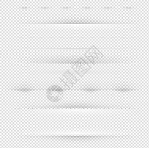分隔线和阴影大集透明背景背景图片