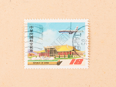 1970年中国-中国CIRCA 中国印刷的邮票显示一栋建筑图片
