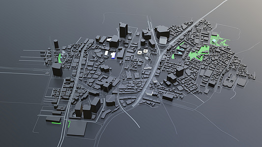 3D 未来派城市建筑技术小说渲染建筑学摩天大楼外星人科幻全景办公楼圆顶图片