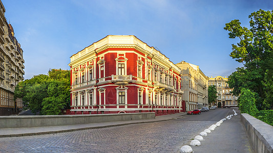 乌克兰敖德萨的大楼历史性建筑学萨班财产建筑艺术晴天全景旅行旅游图片