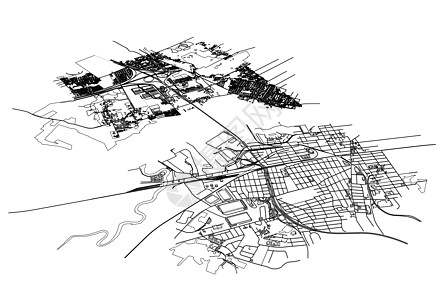 概述城市概念 线框样式建筑学白色艺术地平线场景建筑草图绘画插图摩天大楼图片