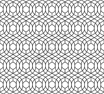 交织黑线的无缝几何图案插图风格屏幕墙纸马赛克纺织品黑色装饰白色几何学图片