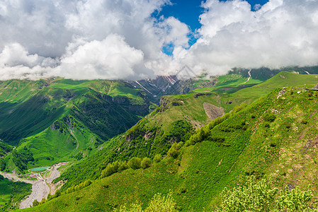 佐治亚美丽景色优美的青绿山顶风景(Cau)图片