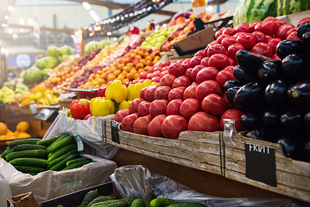 蔬菜农民市场柜台香料销售沙拉收成摊位农场黄瓜店铺胡椒茄子图片