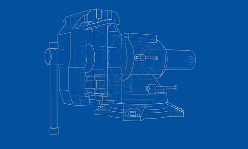 轮廓虎钳向量 线框样式墨水绘画草图机械金工工作工业技术服务乐器图片