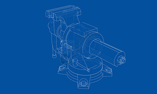 轮廓虎钳向量 线框样式工业建造插图机械工具服务草图维修墨水乐器图片