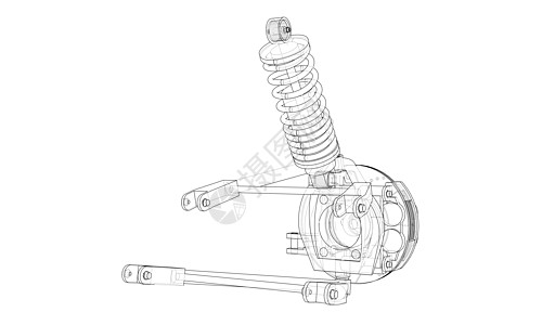 悬架蓝图维修高清图片