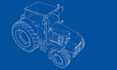 农用拖拉机概念 韦克托车轮收成场地农场运输农业机器收获农民技术图片