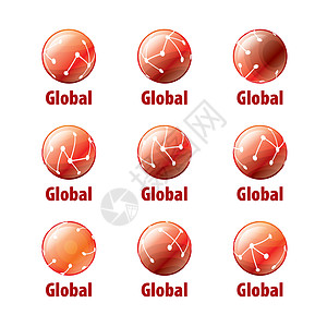 矢量标志 glob互联网创造力技术数据世界插图电脑行星信号社会图片