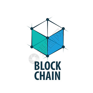 矢量标志 blockchai电脑互联网密码安全交换数据银行数据库插图矿工图片