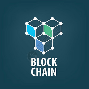 矢量标志 blockchai密码互联网代码技术创新交换标识芯片插图盒子图片