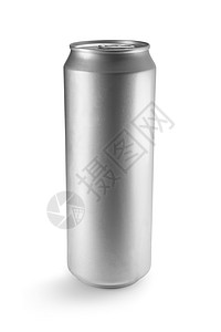 铝可以用白色背景宏观果汁金属包装补品产品酒吧流行音乐戒指酒精图片