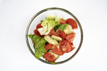 新鲜沙拉美食午餐盘子胡椒蔬菜桌子小吃营养叶子饮食图片