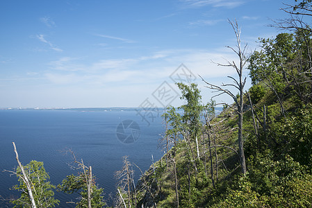 摩洛底茨基库尔甘 萨马拉地区的吸引力山脉旅游丘陵车道蓝色地标晴天游客全景公园图片