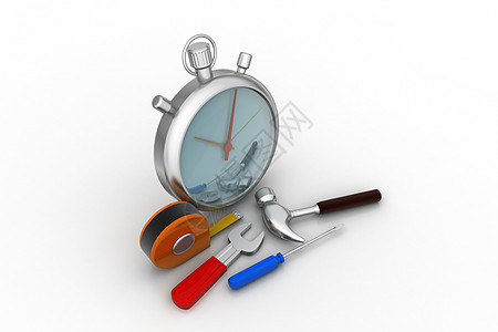 时间管理服务概念控制工作环境项目活动字母锤子插图空闲日程图片
