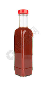 红辣酱玻璃调味品食物白色瓶子产品红色胡椒辣椒味道图片