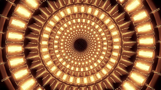 金色形状设计 3d 插图墙纸背景壁纸布料黑色金子运动隧道反射渲染艺术金属对比度反光背景图片