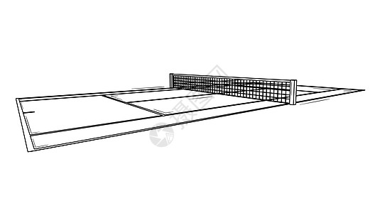 空荡荡的网球场准备比赛插图法庭闲暇大师操场竞赛娱乐火箭运动员游戏图片