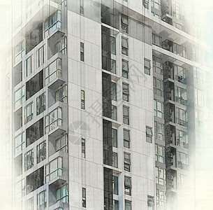 城市建筑建筑大楼的平面图纸背景图片