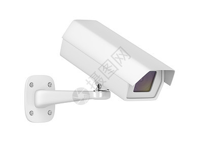 白色安全摄像头监控技术间谍镜片电子电视相机电路监视视频背景图片