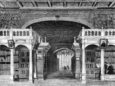 牛津大学Bodleian图书馆内地 vi;图片