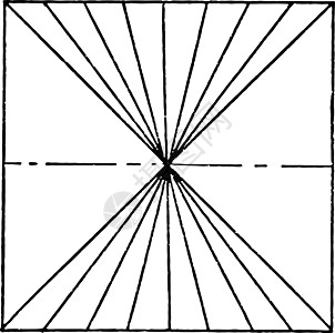 消失点使用直线 空间中的平行线与 v 相交图片