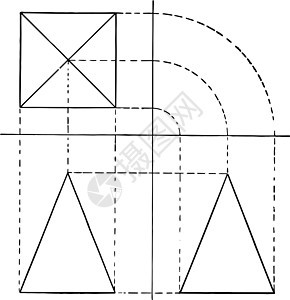 平方金字塔古迹插图背景图片