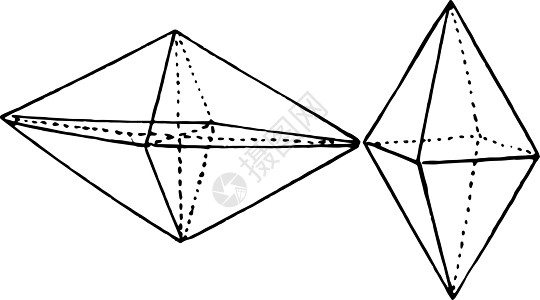 菱形金字塔复古插画背景图片