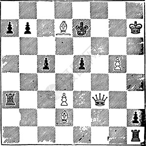 象棋战略 年份说明白色黑色插图绘画游戏雕刻艺术图片