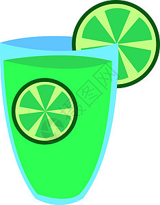白色背景橙子食物绿色插图玻璃水果甜点柠檬饮料果汁图片