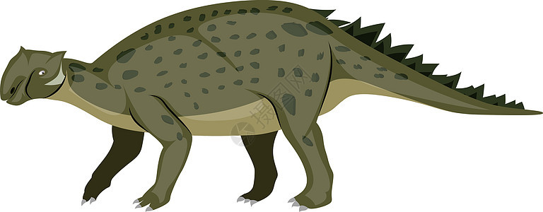 插图 白色背景的矢量纸巾恐龙肉食者灭绝异齿国王侏罗纪暴君捕食者爬行动物图片