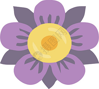 含有 Mauve & 紫花瓣矢量或颜色插图的花朵背景图片