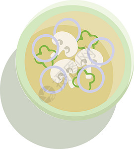 煮一碗温暖健康的蘑菇汤 配蔬菜粉图片