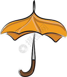 伞打开 矢量或颜色说明图片