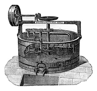 机器挖麦芽 古代雕刻图片