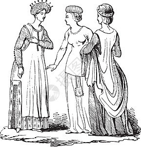理查德二世的女装 古董雕刻图片