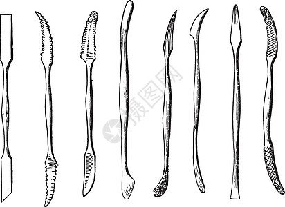修理工具铁凿复古雕刻图片
