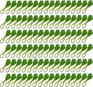 白色背景上的韭菜蔬菜墙纸韭葱烹饪购物绿色胡椒插图菜花绘画图片