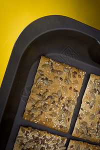 带种子的饼干向日葵平底锅糕点美食盐渍早餐小麦芝麻营养小吃图片