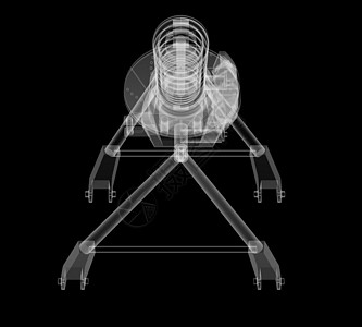 X光汽车悬停和制动磁盘3d音块减震器运输吸收器工程悬挂臂拉杆树干黑色图片