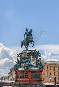 俄罗斯圣彼得堡尼古拉斯一世的纪念碑图片
