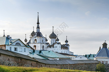 索洛维茨基修道院 俄罗斯白色旅行地标旅游建筑学宗教寺庙建筑天空教会图片